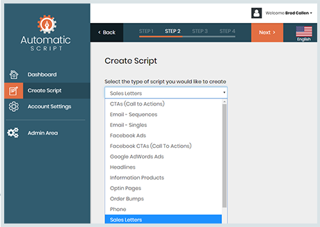 Automatic Script Review Automatic Script Interface